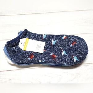 Time & Tru 3 Pair No Show Socks Fits Shoe Size 4-10 - New With Tags